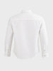 Men's White Slim Fit Embroidered Resort Wear Shirt