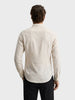 Men's Beige Slim Fit Printed Casual Shirt