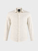 Men's Beige Slim Fit Printed Casual Shirt