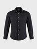 Men's Black Slim Fit Printed Casual Shirt