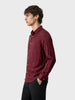 Men's Maroon Slim Fit Printed Casual Shirt