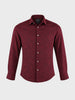 Men's Maroon Slim Fit Printed Casual Shirt