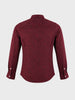 Men's Maroon Slim Fit Printed Casual Shirt