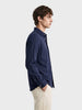 Men's Navy Slim Fit Printed Casual Shirt