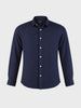 Men's Navy Slim Fit Printed Casual Shirt