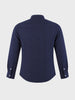 Men's Navy Slim Fit Printed Casual Shirt