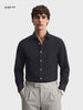 Men's Black Slim Fit Printed Casual Shirt