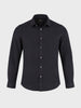 Men's Black Slim Fit Printed Casual Shirt