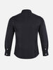 Men's Black Slim Fit Printed Casual Shirt