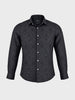 Men's Black Slim Fit Solid Casual Shirt