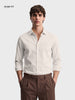 Men's Beige Slim Fit Printed Casual Shirt