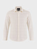 Men's Beige Slim Fit Printed Casual Shirt