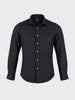 Men's Black Slim Fit Printed Casual Shirt