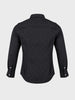 Men's Black Slim Fit Printed Casual Shirt