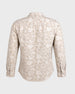 Men's Beige Regular Fit Printed Casual Shirt