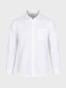Men's White Slim Fit Solid Casual Shirt