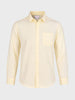 Men's Yellow Slim Fit Solid Casual Shirt
