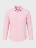 Men's Pink Slim Fit Solid Casual Shirt