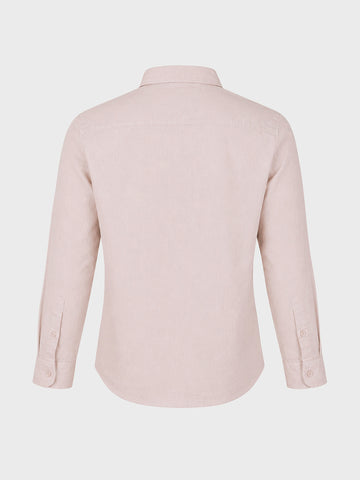 Men's Beige Slim Fit Solid Casual Shirt