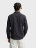 Men's Black Slim Fit Solid Casual Shirt