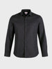 Men's Black Slim Fit Solid Casual Shirt