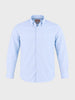 Men's Blue Slim Fit Solid Casual Shirt