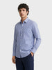 Men's Blue Slim Fit Striped Casual Shirt
