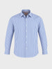 Men's Blue Slim Fit Striped Casual Shirt