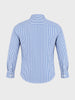 Men's Blue Slim Fit Striped Casual Shirt