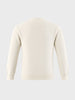 Men's Beige Slim Fit Embroidered Casual Sweater