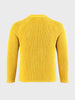 Men's Yellow Regular Fit Solid Casual Sweater