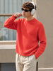 Men's Red Regular Fit Solid Casual Sweater