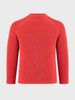 Men's Red Regular Fit Solid Casual Sweater