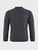 Men's Grey Slim Fit Solid Casual Sweater