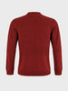 Men's Maroon Slim Fit Solid Casual Sweater