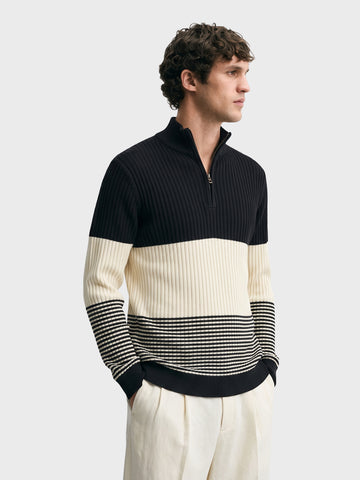 Men's Multicolor Slim Fit Solid Casual Sweater