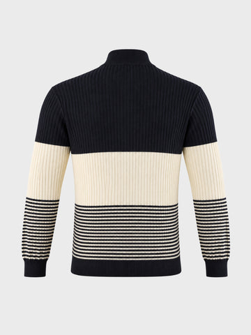 Men's Multicolor Slim Fit Solid Casual Sweater