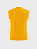 Men's Yellow Regular Fit Solid Casual Sweater