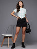 Freehand by The Indian Garage Co Women Fitted Textured Asymmetric Top