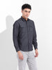 Men's Black Slim Fit Solid Casual Shirt