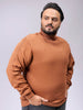 Men's Plus Fit Solid Turtle Neck Sweater