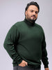 Men's Plus Fit Solid Turtle Neck Sweater