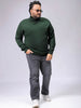 Men's Plus Fit Solid Turtle Neck Sweater