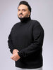 Men's Plus Fit Solid Turtle Neck Sweater