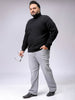 Men's Plus Fit Solid Turtle Neck Sweater
