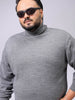 Men's Plus Fit Solid Turtle Neck Sweater
