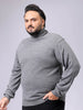 Men's Plus Fit Solid Turtle Neck Sweater