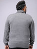 Men's Plus Fit Solid Turtle Neck Sweater