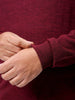 Men's Plus Fit Solid Half Open High Neck Sweater