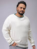 Men's Plus Fit Solid Crew Neck Sweater